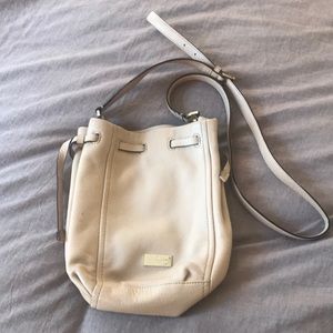 Kate spade crossbody leather mini tote/bucket bag.